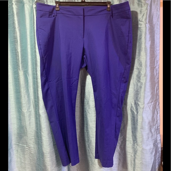 Eloquii Royal Blue Trouser Pants Plus Size - Picture 2 of 6